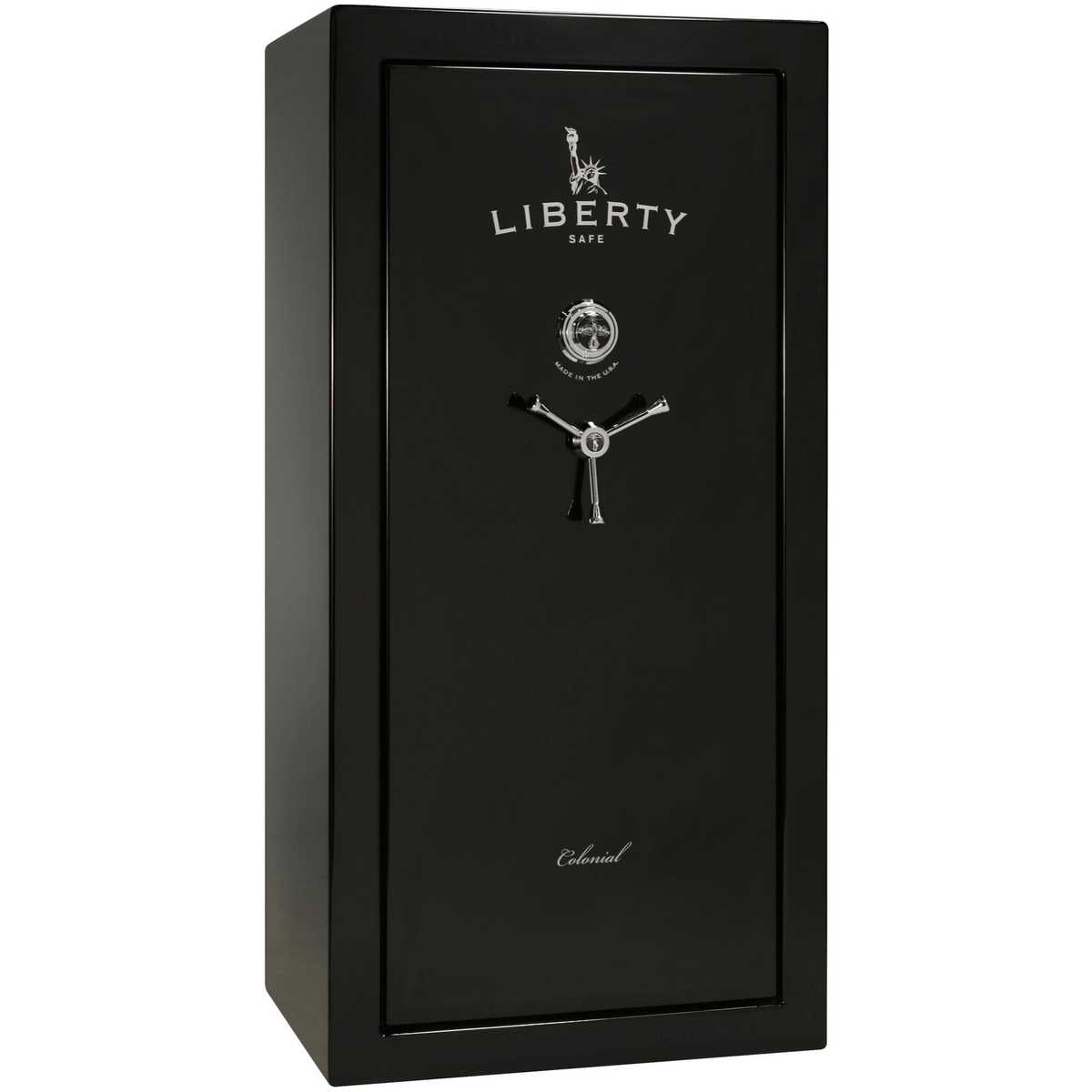 Colonial Series | Level 4 Security | 75 Minute Fire Protection | 23 | DIMENSIONS: 60.5&quot;(H) X 30&quot;(W) X 22&quot;(D*) | Black Gloss | Mechanical Lock