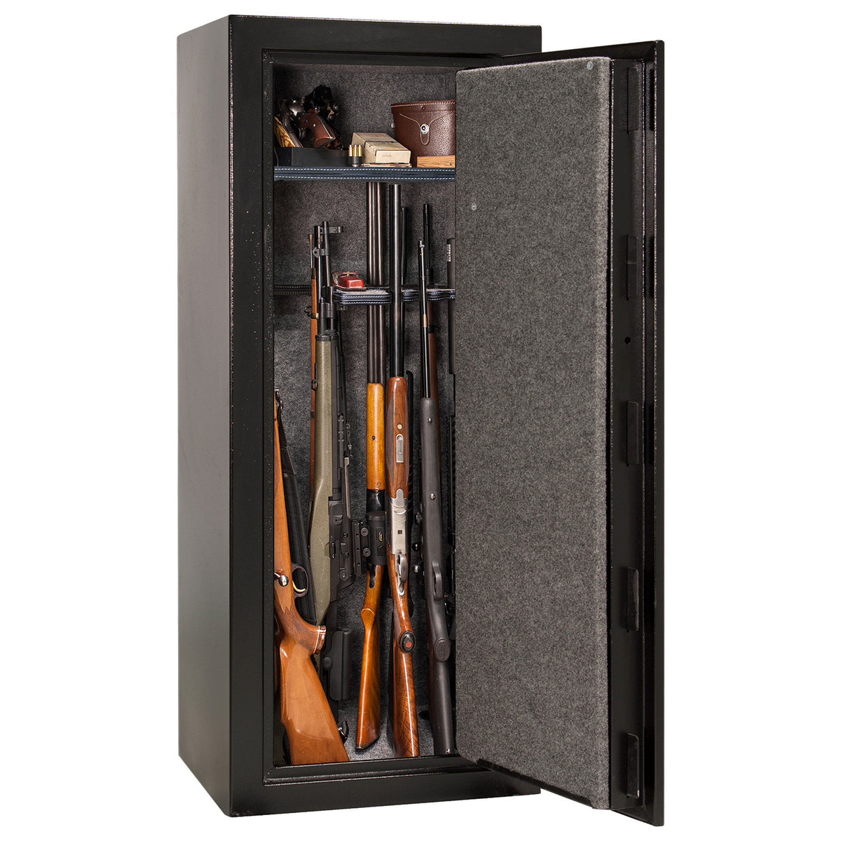 Centurion 18 | Level 1 Security | 30 Minute Fire Protection | Dimensions: 59.5&quot; x 24.25&quot; x 20&quot; | Textured Black | Elock - No Door Panel Promotion - Open Door