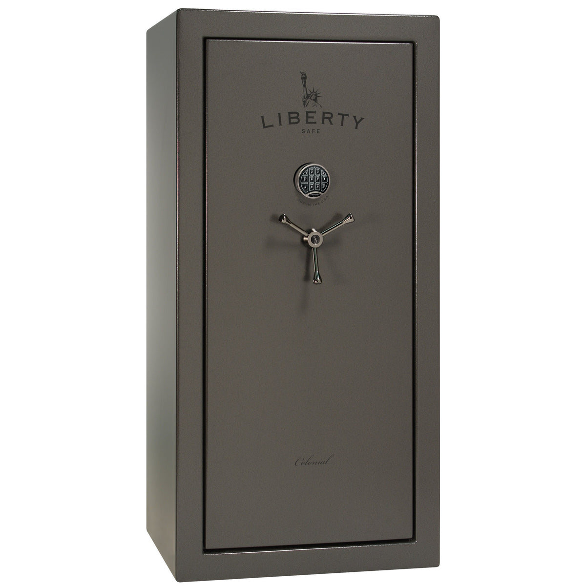 Colonial Series | Level 4 Security | 75 Minute Fire Protection | 23 PRO FLEX | DIMENSIONS: 60.5&quot;(H) X 30&quot;(W) X 22&quot;(D*) | Gray Marble | Electronic Lock - Closed