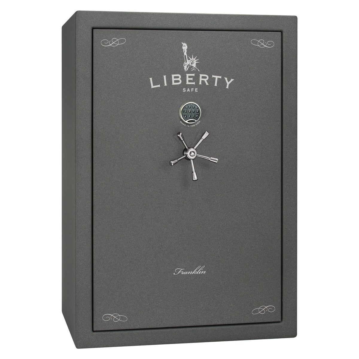 Franklin 45 | Pro Flex Interior | Level 5 Security | 110 Minute Fire Protection | Dimensions: 60.5&quot;(H) x 42&quot;(W) x 27.5&quot;(D) | Up to 60 Long Guns | Granite Textured | Electronic Lock - Closed