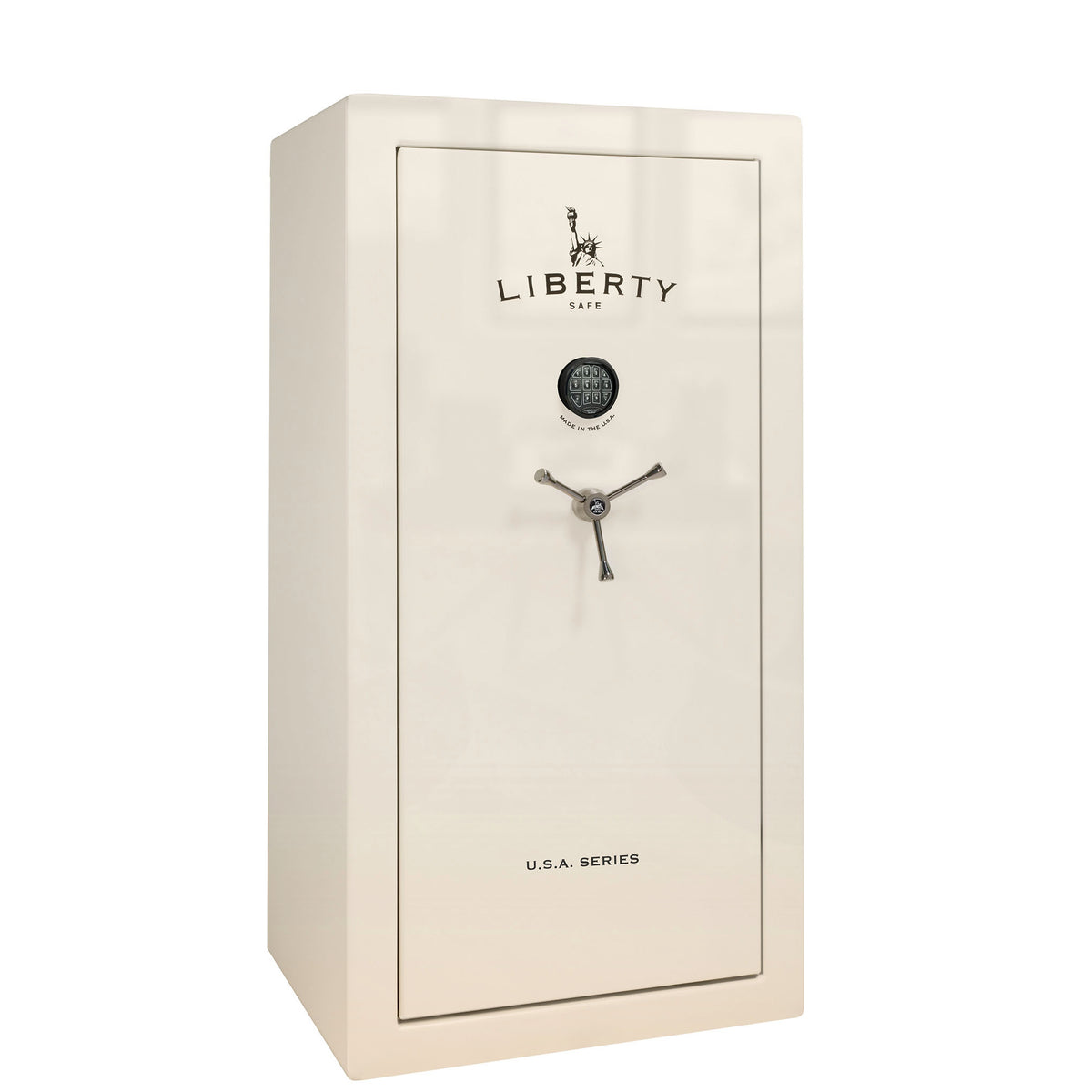 USA Series | Level 3 Security | 60 Minute Fire Rating | 30 | Dimensions: 60.5&quot;(H) x 30&quot;(W) x 22&quot;(D) | White Gloss | Electronic Lock - closed